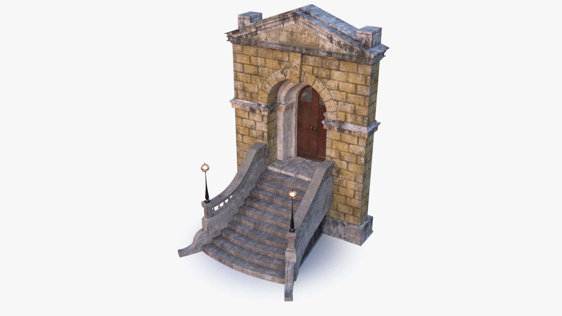 arched Door 0003 3D model_5