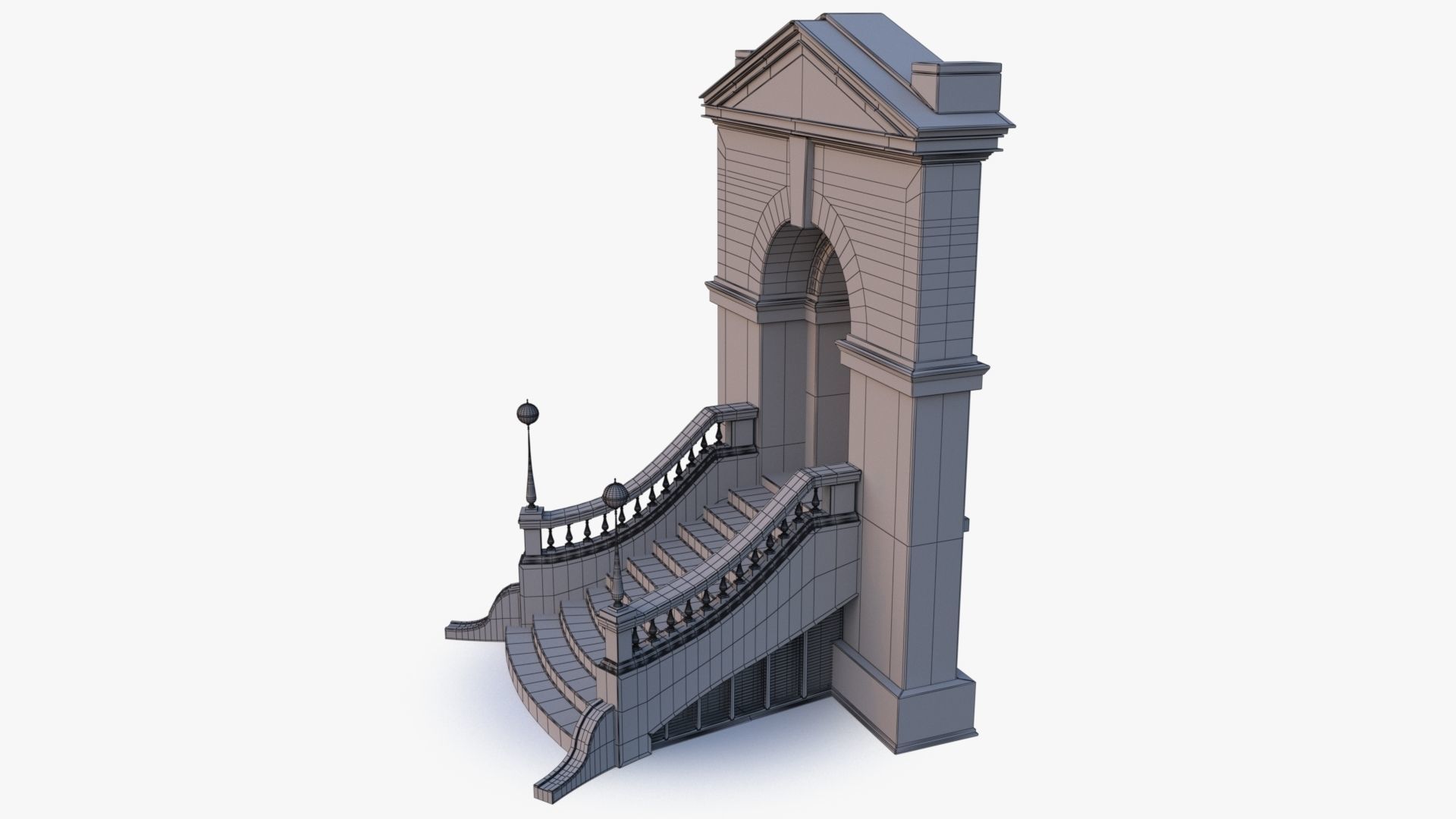 arched Door 0003 3D model_23