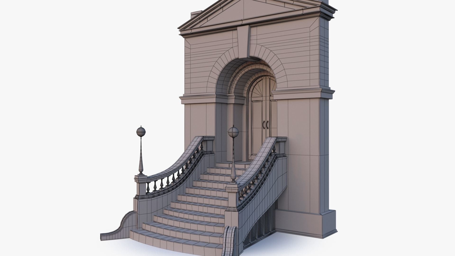 arched Door 0003 3D model_25