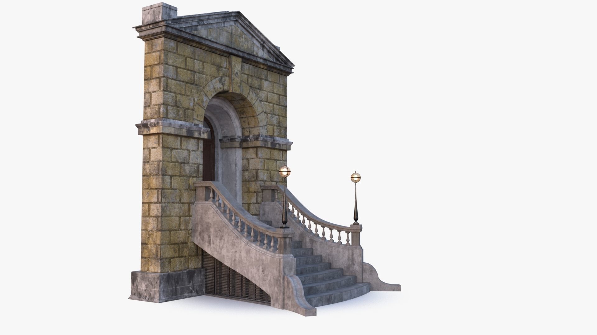 arched Door 0003 3D model_13