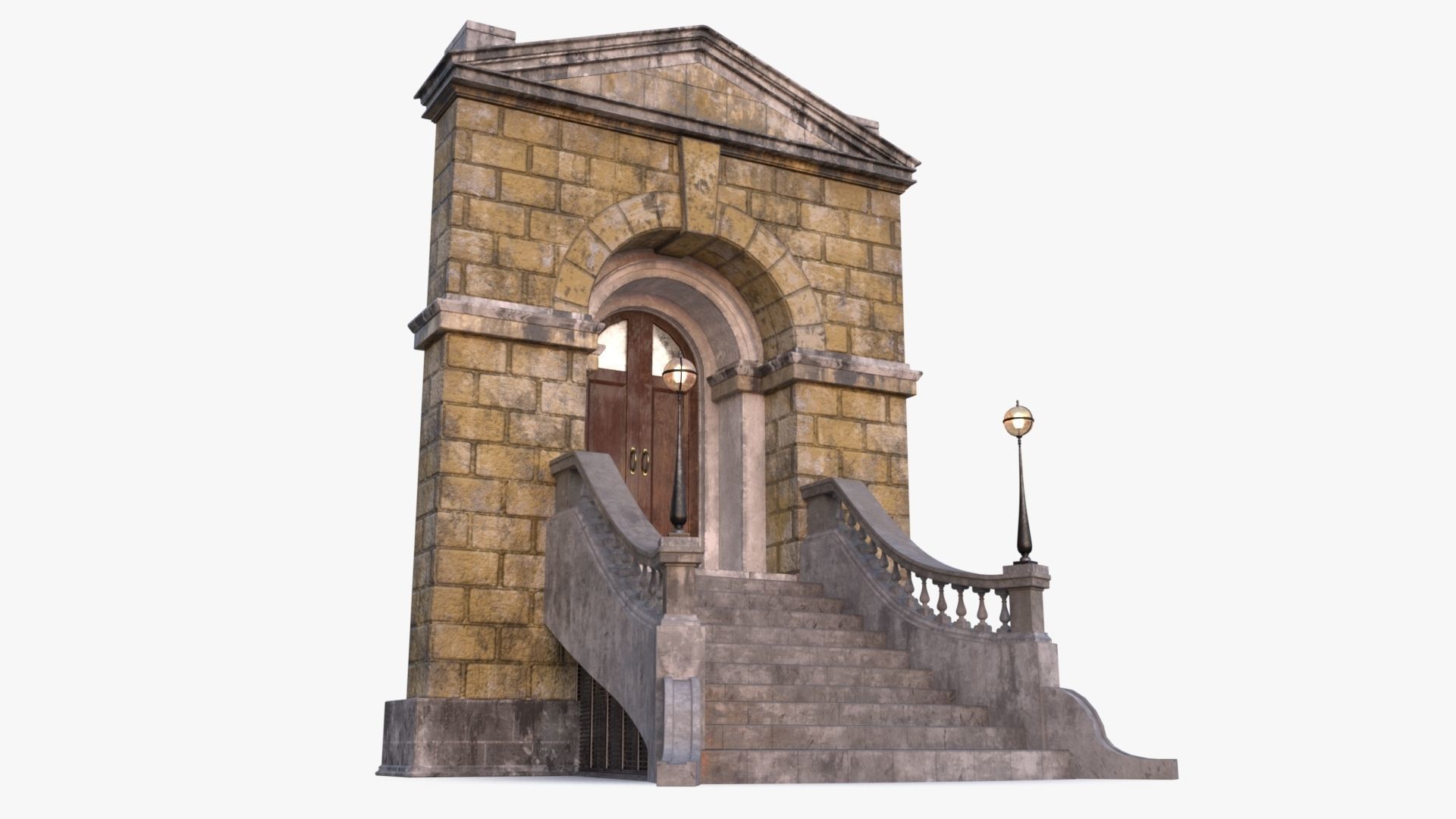 arched Door 0003 3D model_9