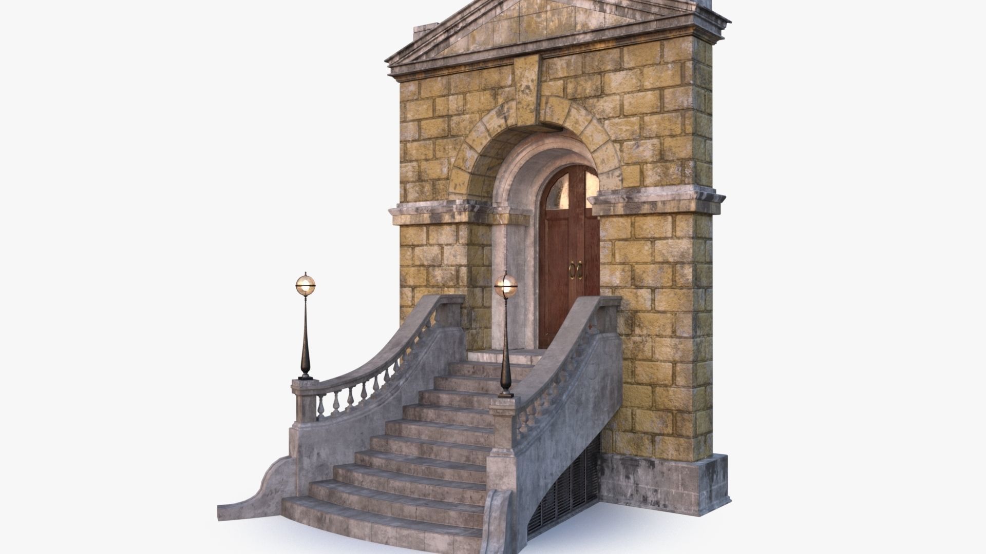 arched Door 0003 3D model_8