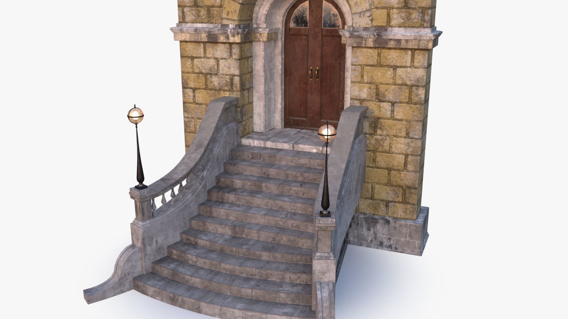 arched Door 0003 3D model_2