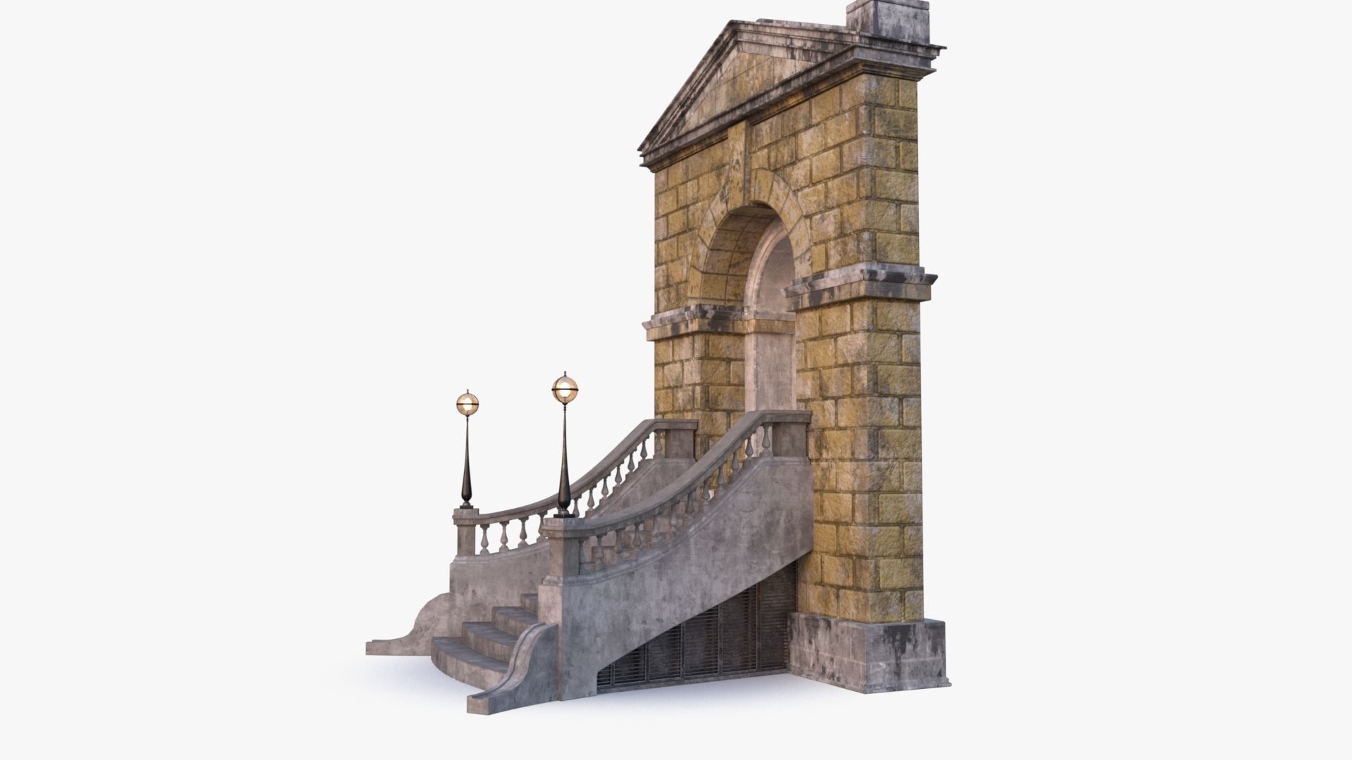 arched Door 0003 3D model_14