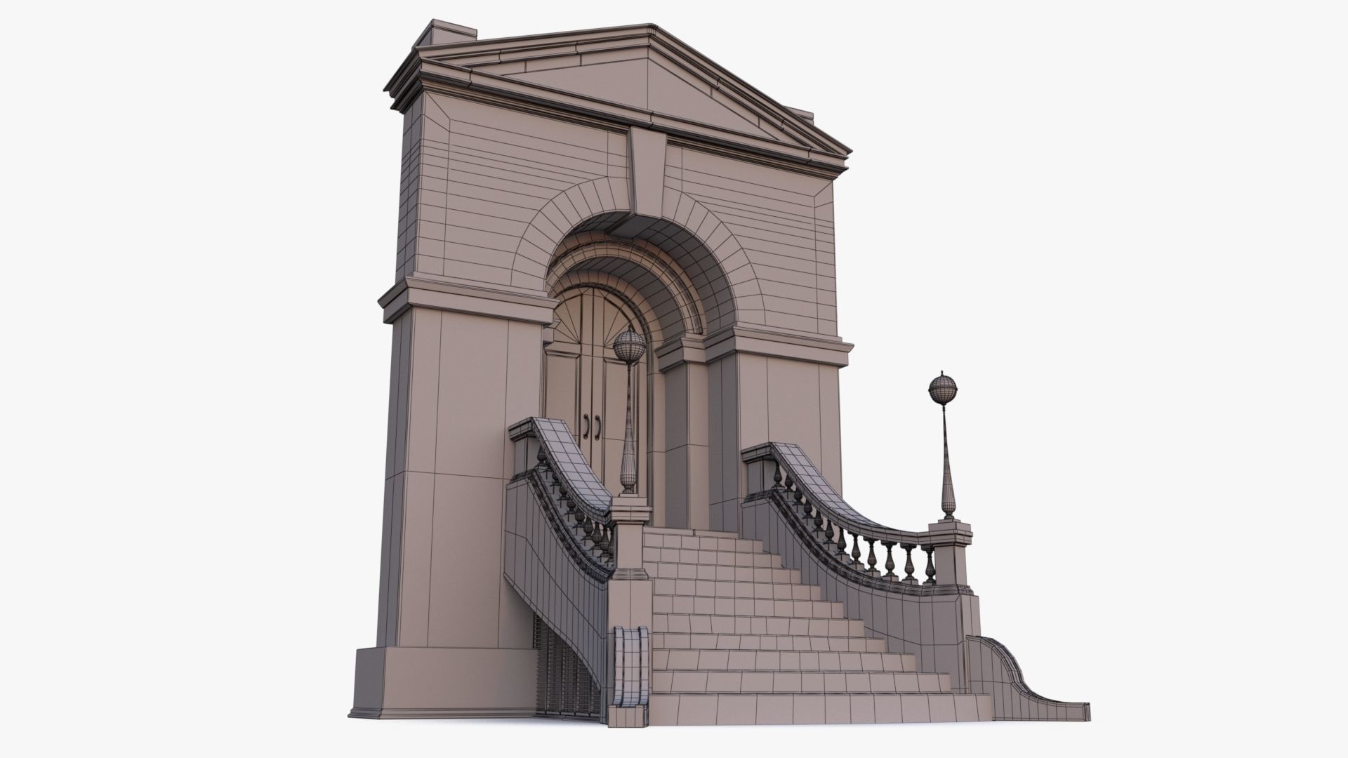 arched Door 0003 3D model_26