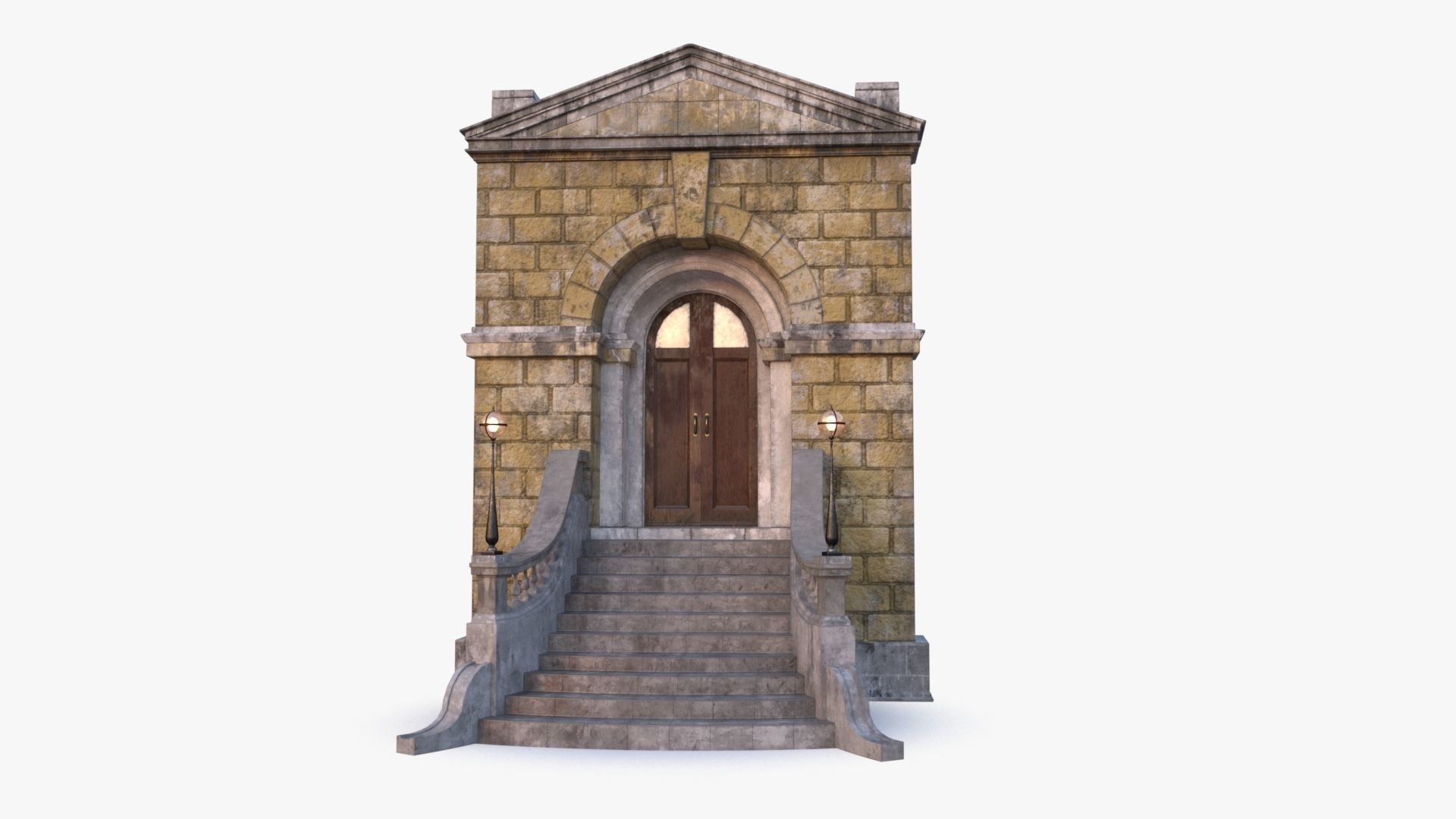 arched Door 0003 3D model_10