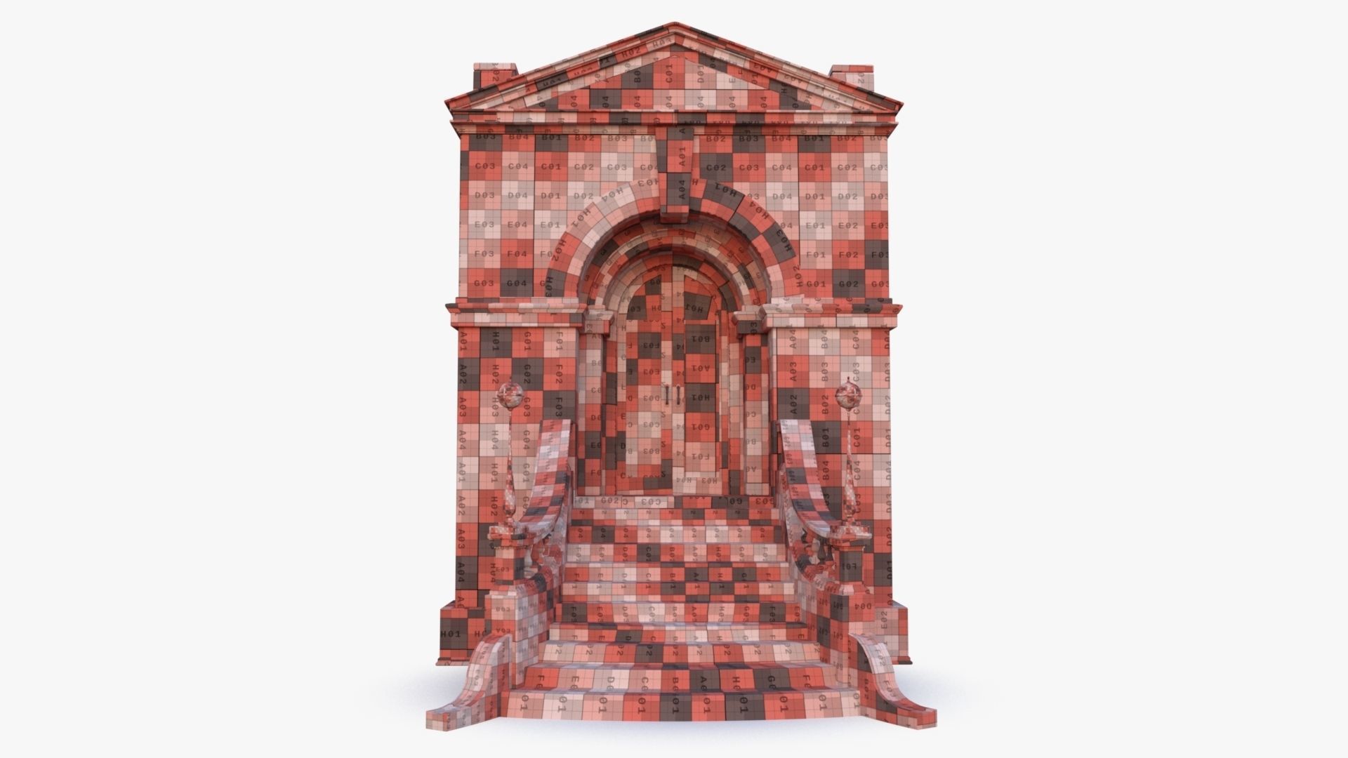 arched Door 0003 3D model_16