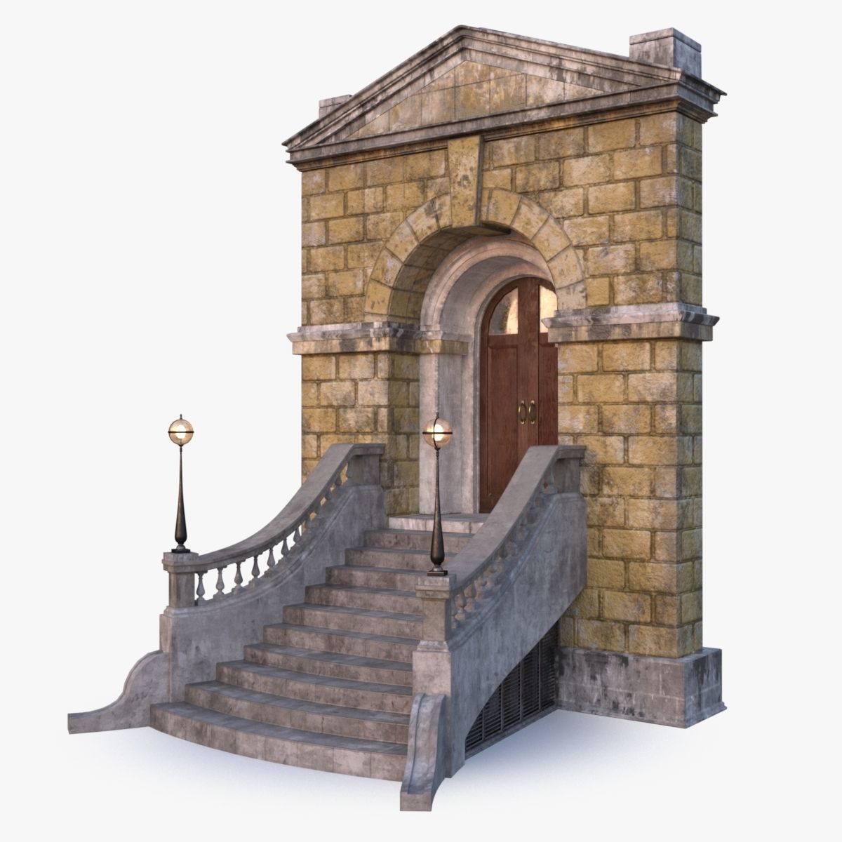 arched Door 0003 3D model_1