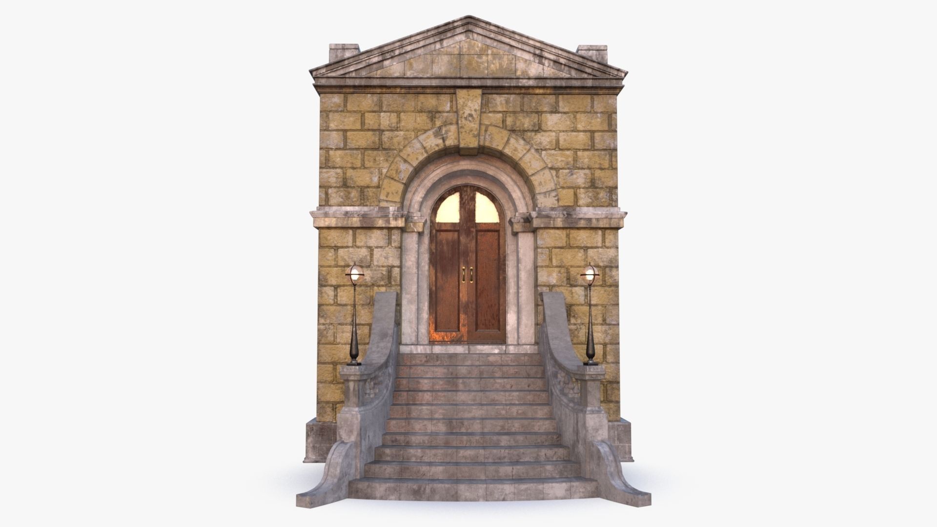 arched Door 0003 3D model_4