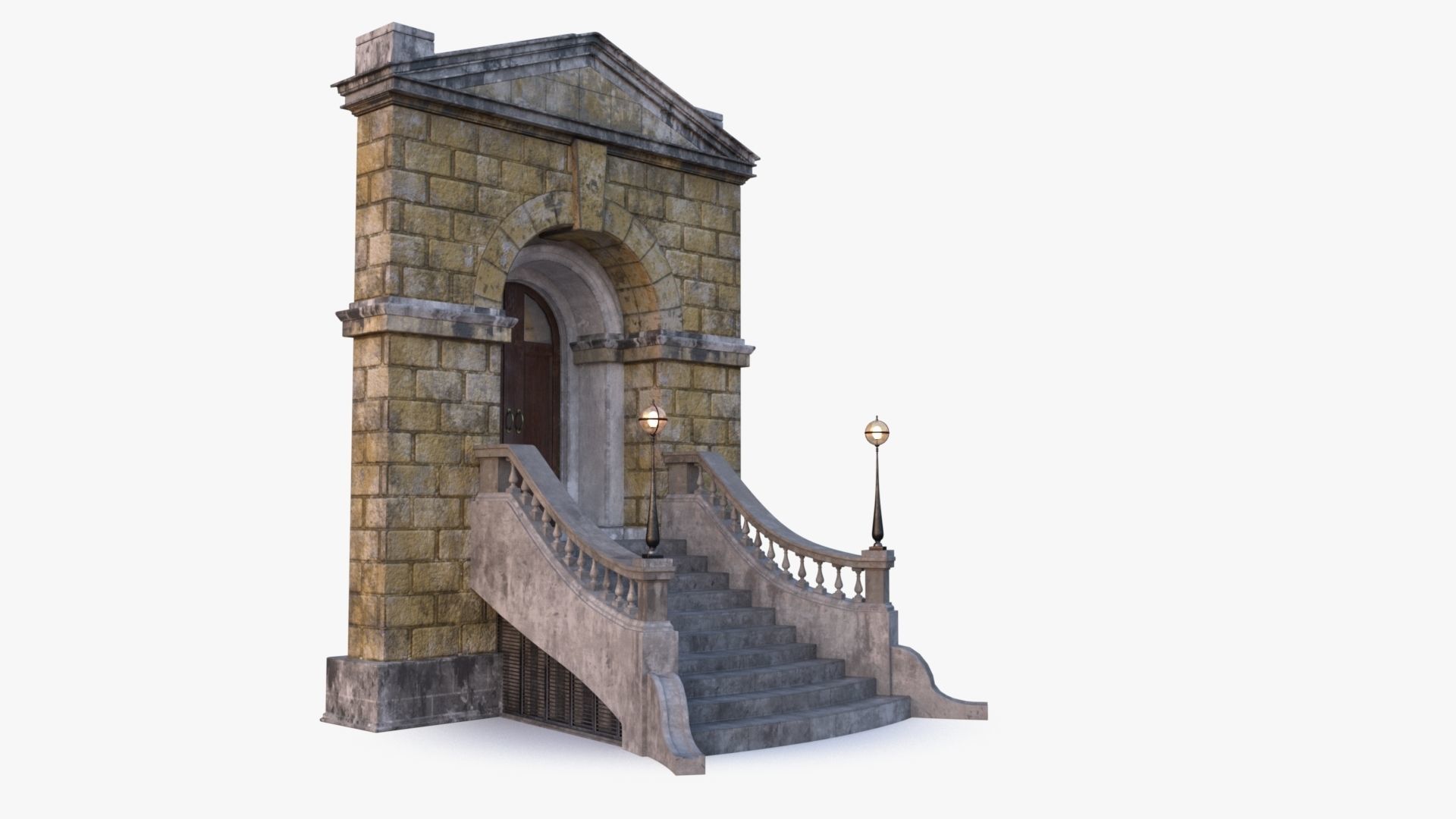 arched Door 0003 3D model_12