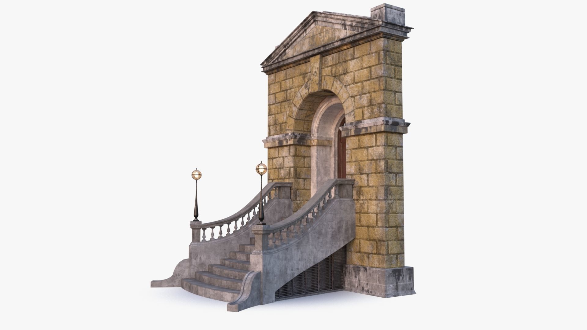 arched Door 0003 3D model_15