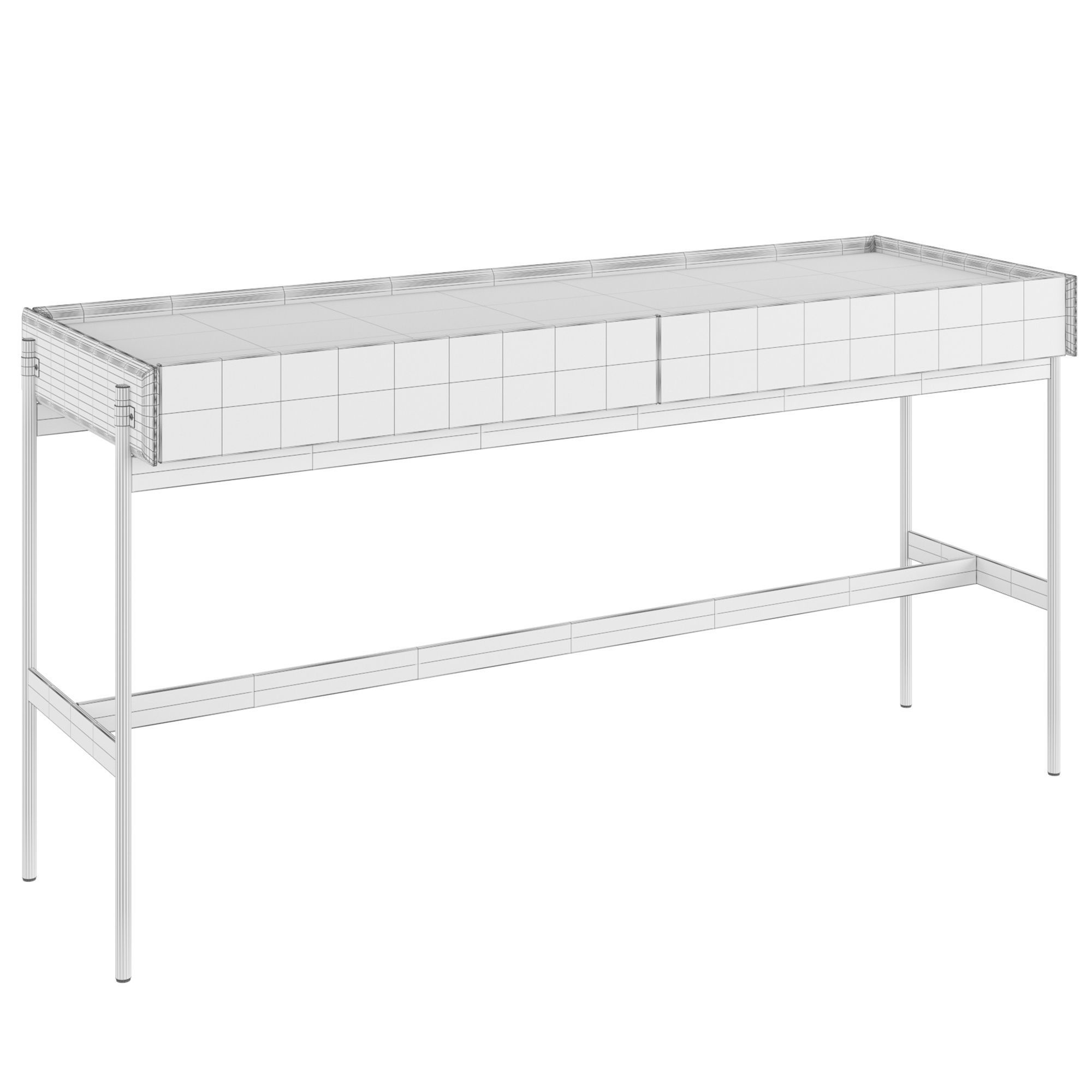 Console Table V253L 3D model_1