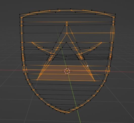 Apollo 3D Logo Low-poly 3D model_7