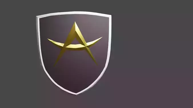 Apollo 3D Logo Low-poly 3D model