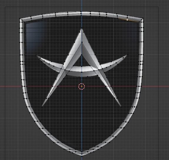 Apollo 3D Logo Low-poly 3D model_8