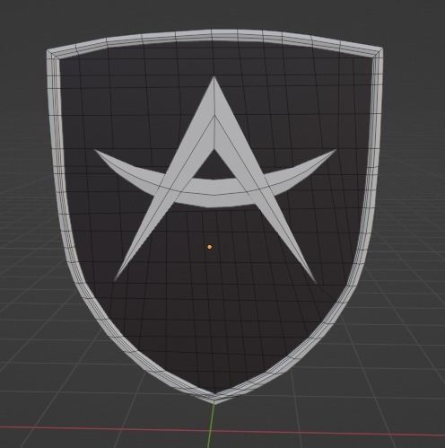 Apollo 3D Logo Low-poly 3D model_11