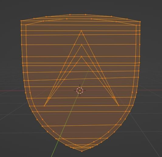 Apollo 3D Logo Low-poly 3D model_6