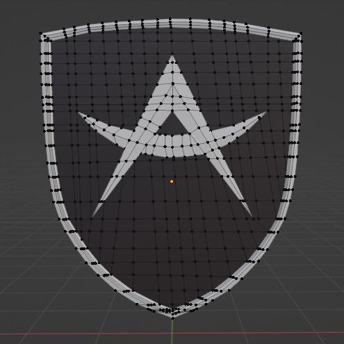 Apollo 3D Logo Low-poly 3D model_12