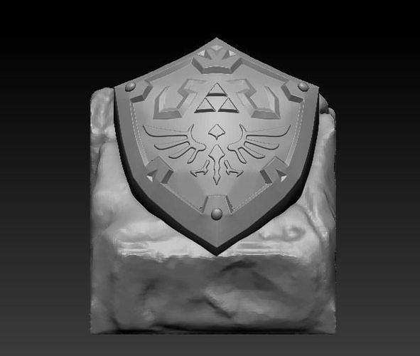 KEYCAP ZELDA HYLIAN SHIELD 3D print model