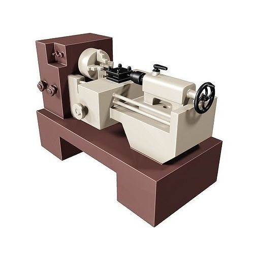 Marvelous Lathe Toy Low-poly 3D model