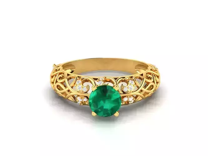 Solitaire Wedding Engagement Women Ring