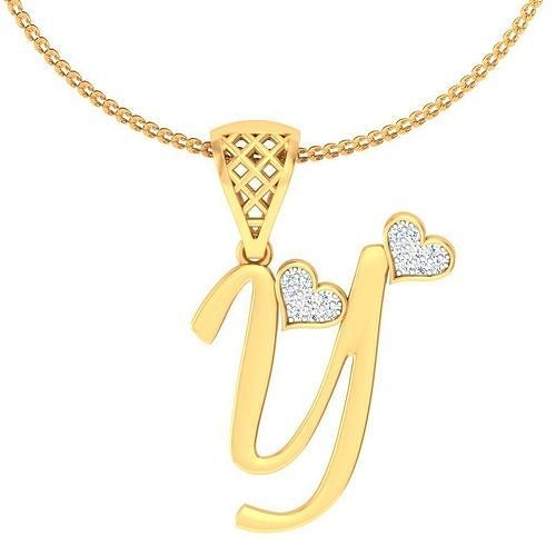 Alphabet Pendant Y 3D print model