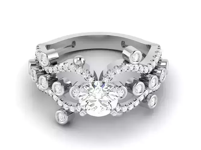 Solitaire Wedding Engagement Women Ring