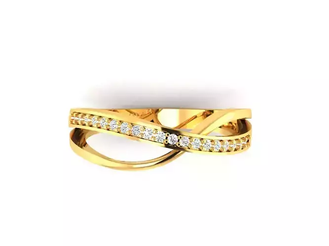 Solitaire Wedding Engagement Women Ring 3D print model