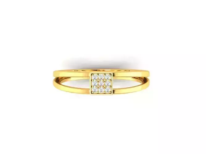 Solitaire Wedding Engagement Women Ring 3D print model