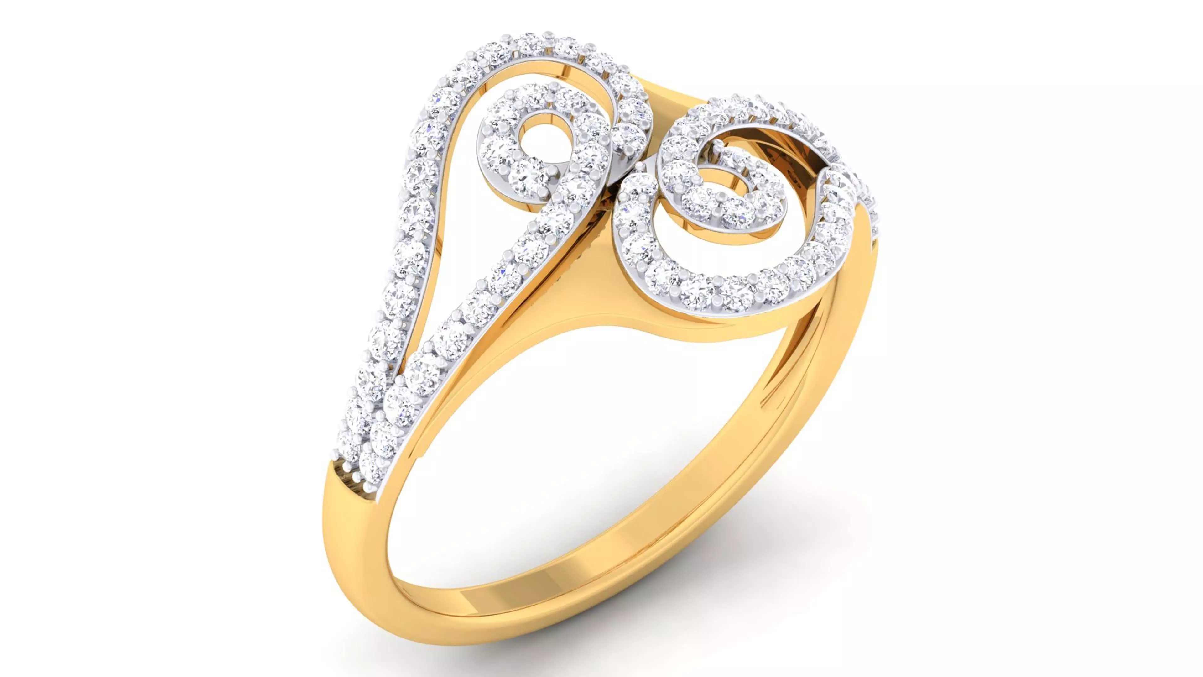 Women ring 3D print model_0