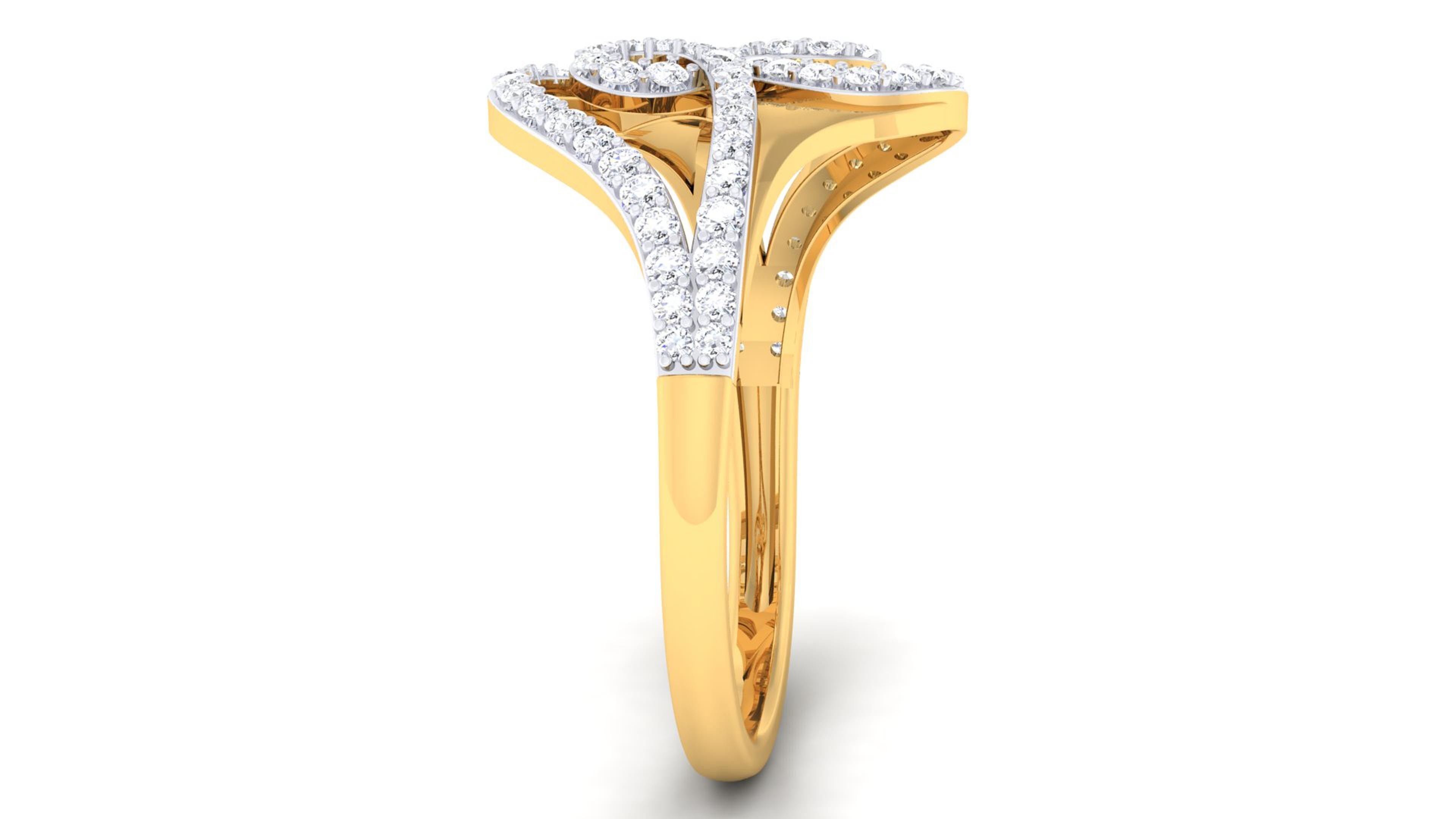 Women ring 3D print model_3