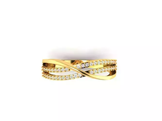 Solitaire Wedding Engagement Women Ring 3D print model