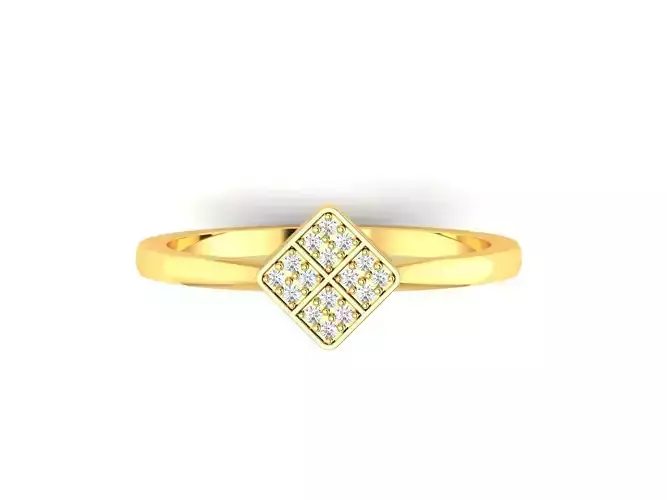 Solitaire Wedding Engagement Women Ring 3D print model