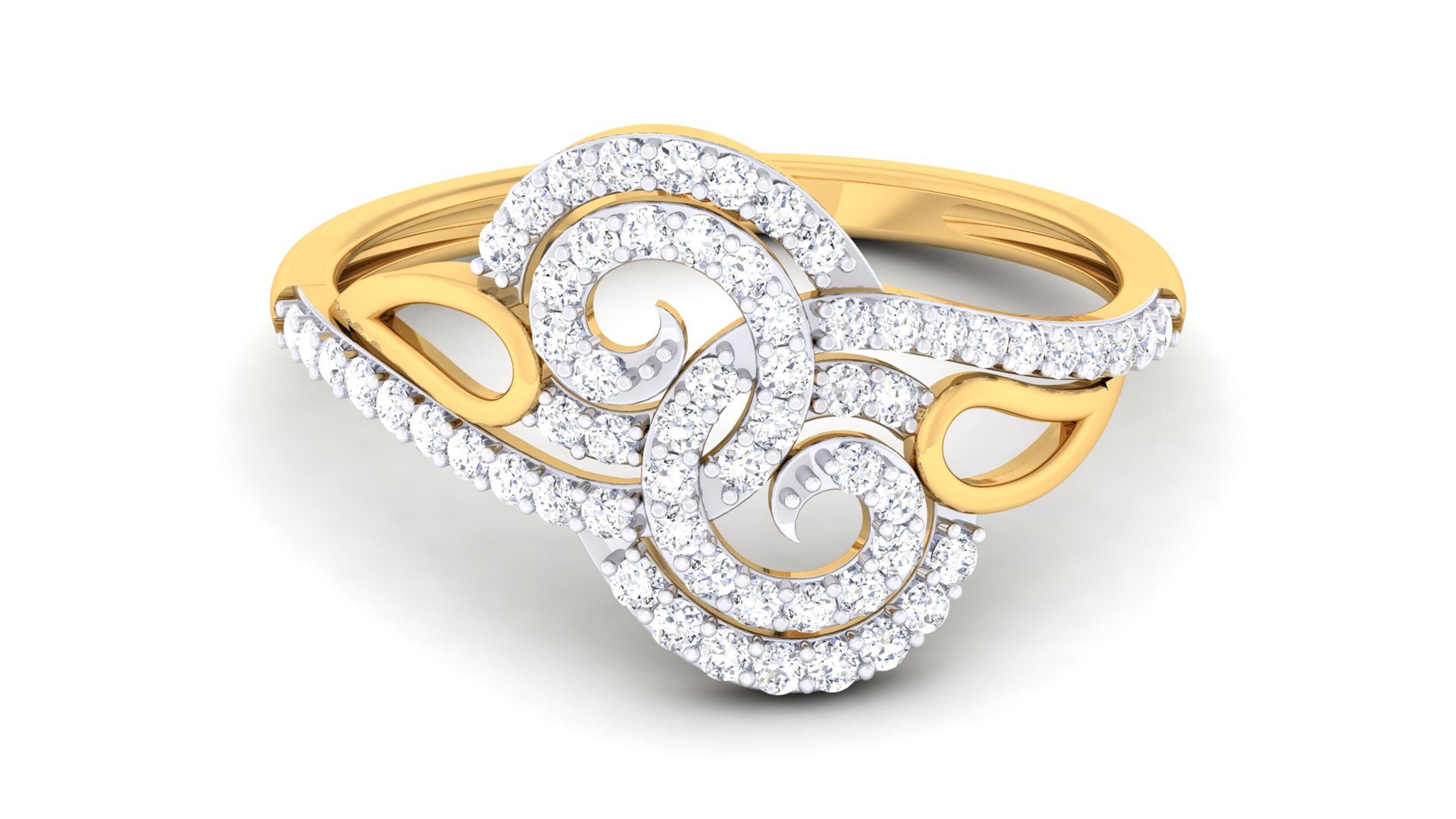 Women ring 3D print model_4