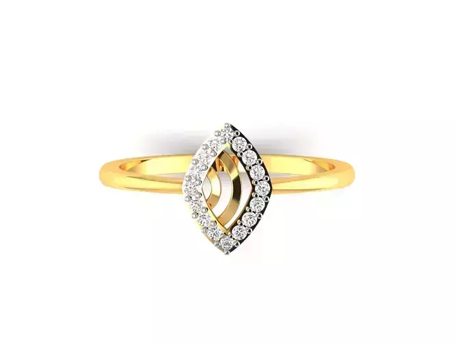 Solitaire Wedding Engagement Women Ring 3D print model