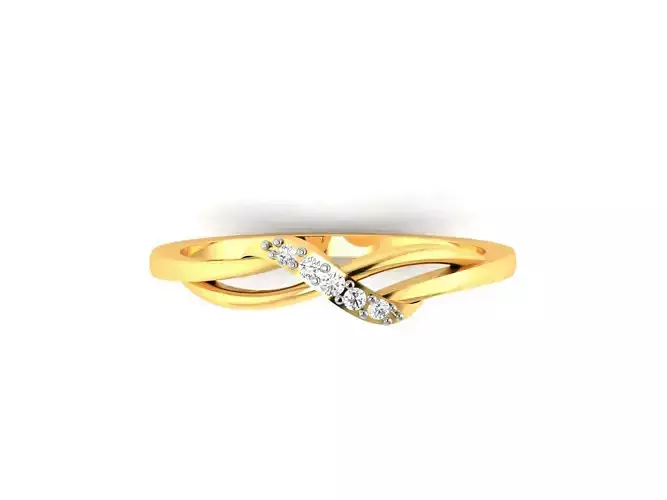 Solitaire Wedding Engagement Women Ring 3D print model