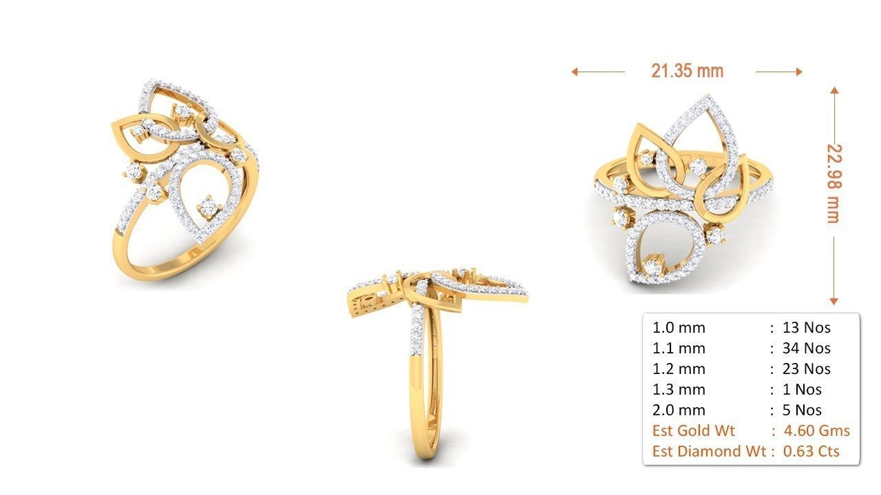 Women ring 3D print model_1