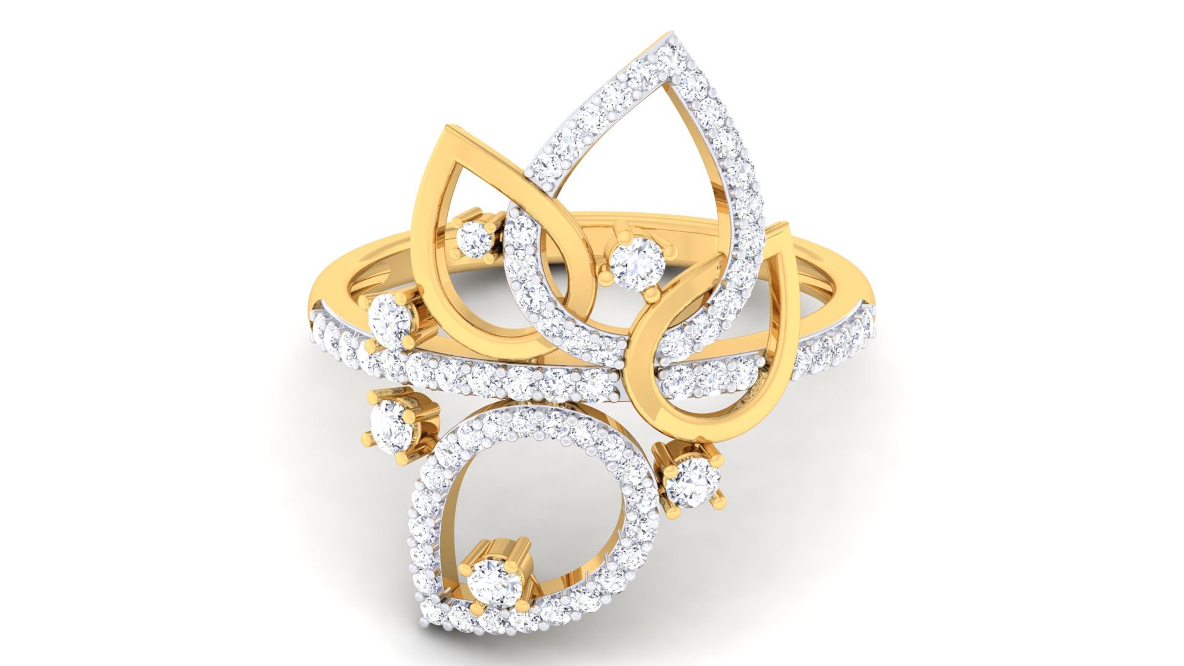 Women ring 3D print model_4