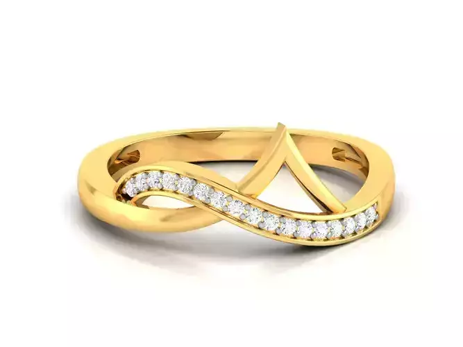 Solitaire Engagement Women Ring 3D print model