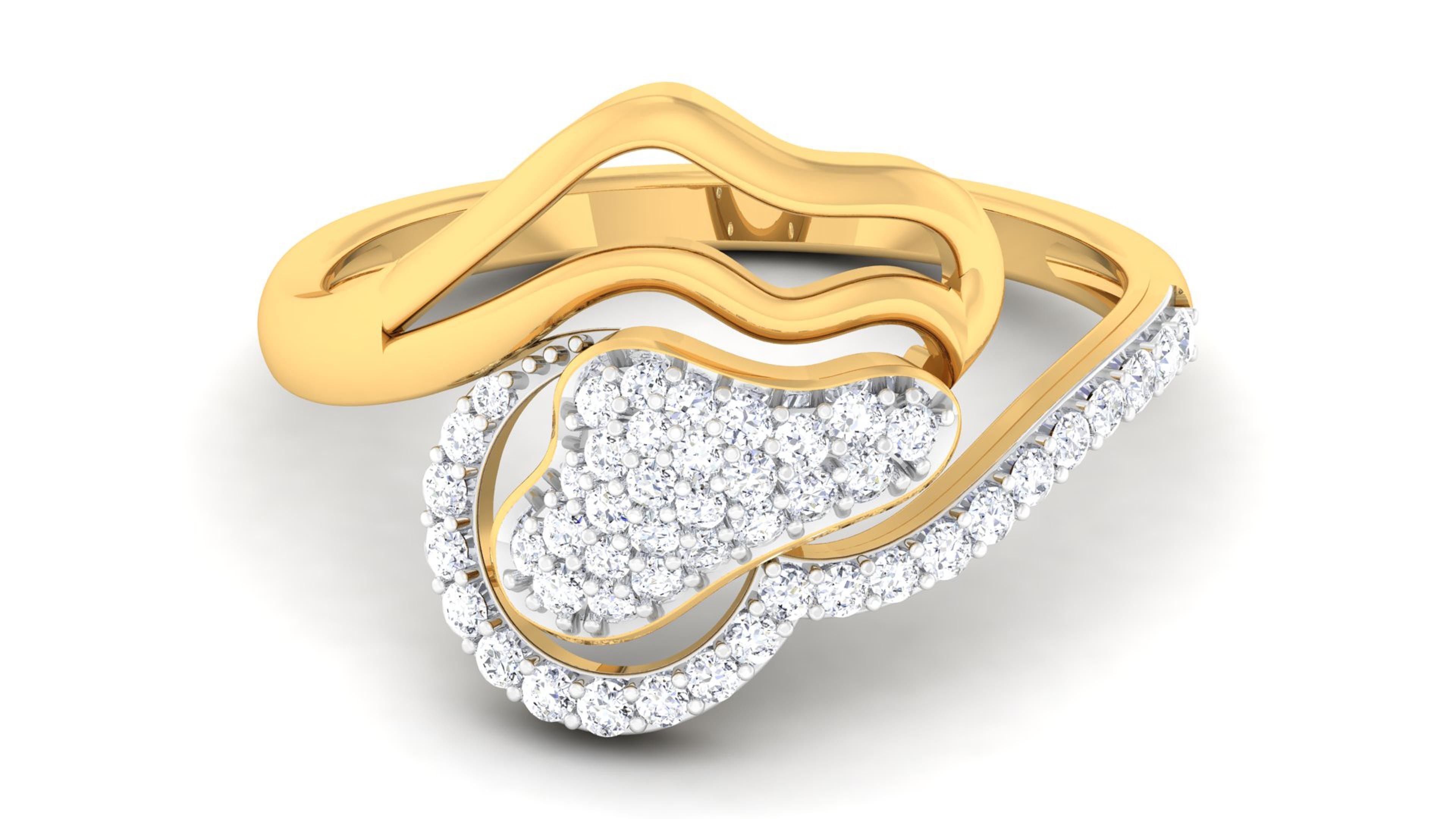 Women ring 3D print model_4