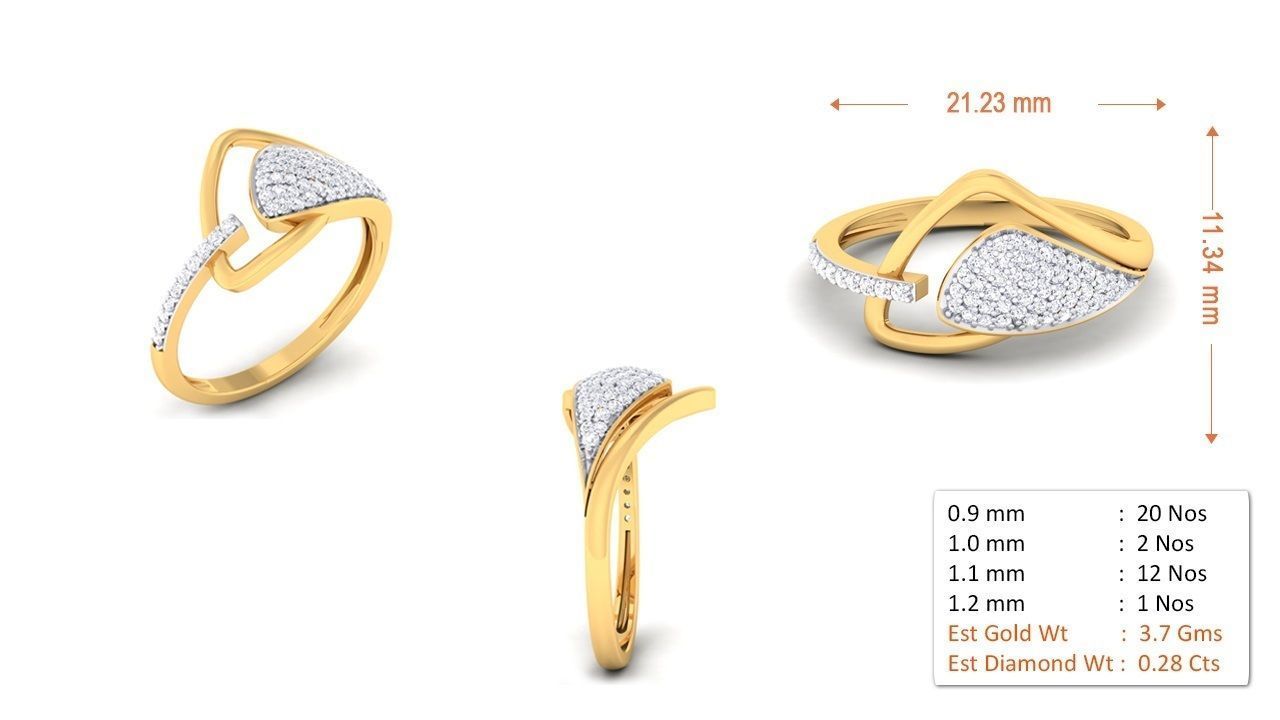 Women ring 3D print model_1