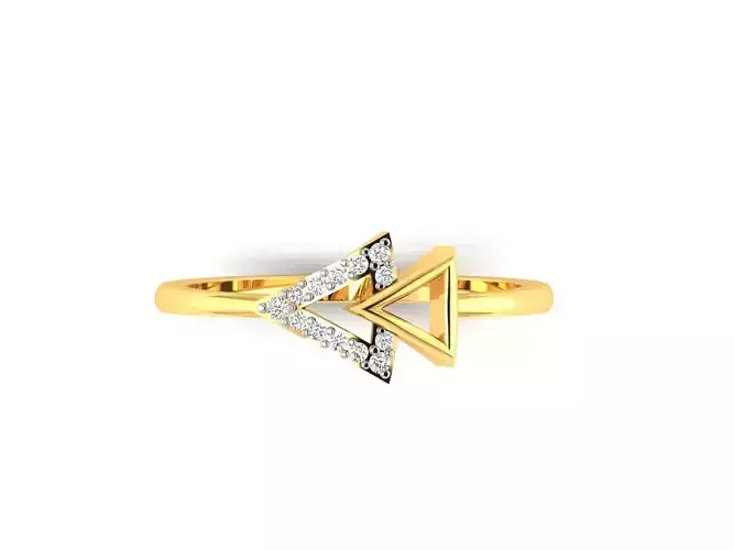 Solitaire Engagement Women Ring 3D print model
