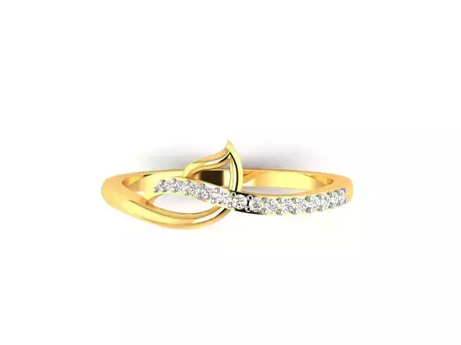 Solitaire Engagement Women Ring 3D print model