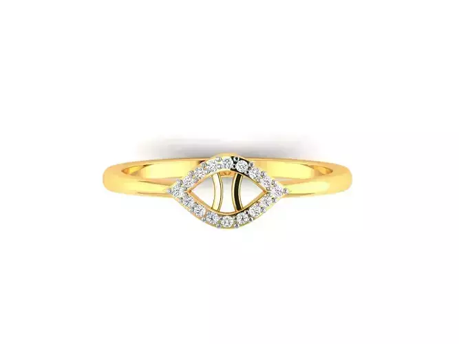 Solitaire Engagement Women Ring 3D print model
