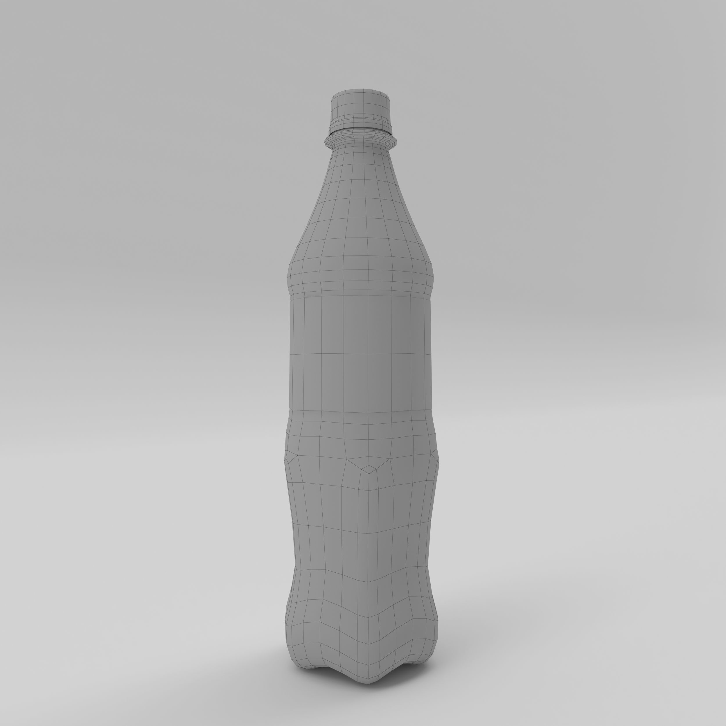 Bottle Coca-cola 1 Low-poly 3D model_1