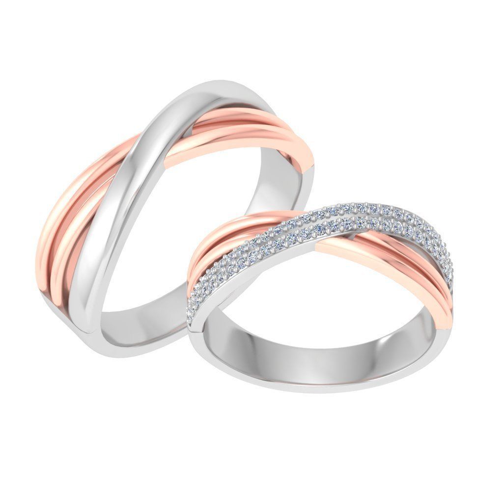 Couple bands 3D print model_10