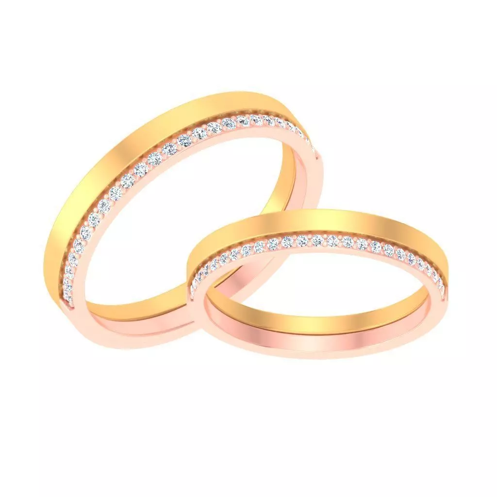 Couple bands 3D print model_0