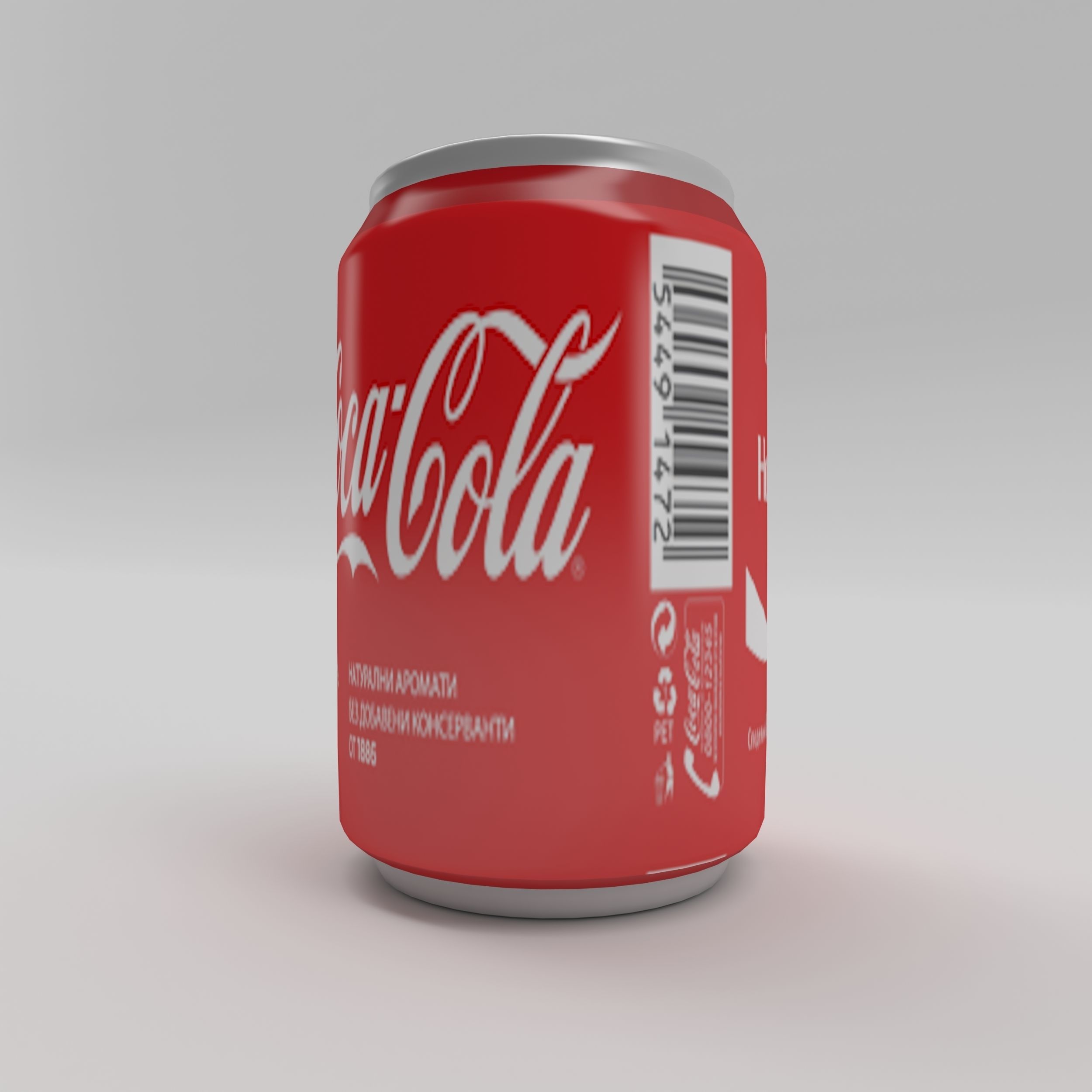 Bottle Coca-cola 2 Low-poly 3D model_7