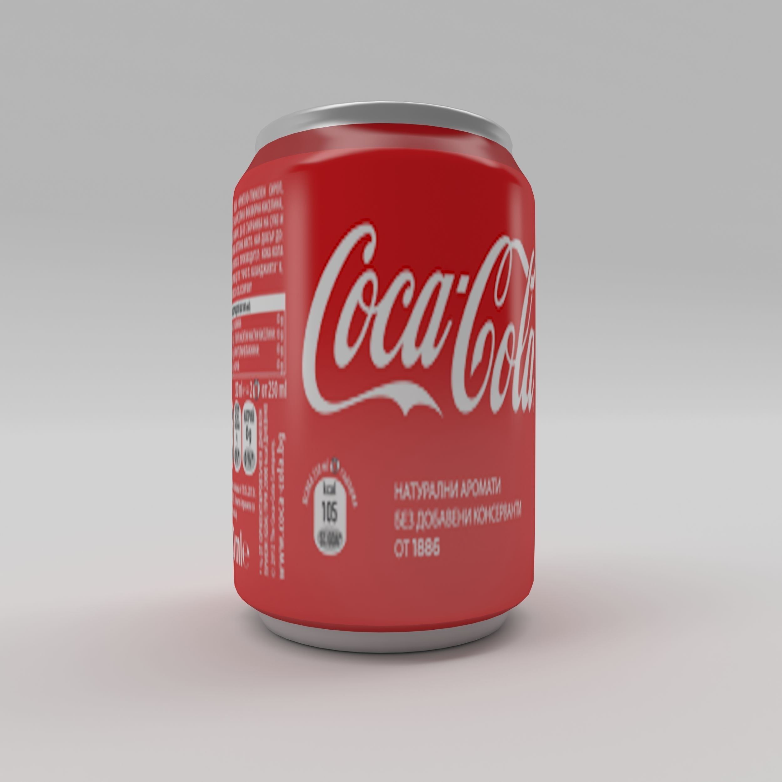 Bottle Coca-cola 2 Low-poly 3D model_2