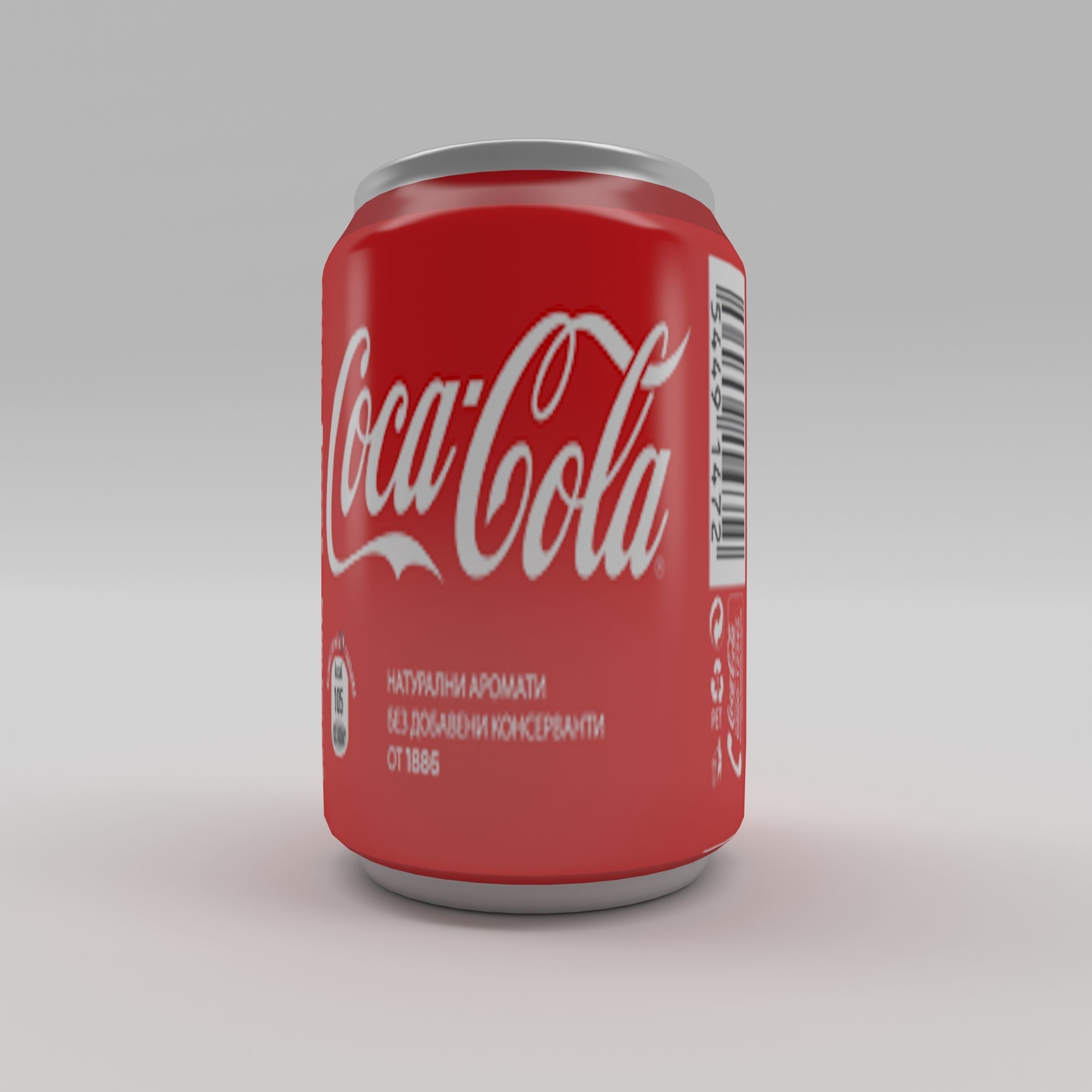 Bottle Coca-cola 2 Low-poly 3D model_5